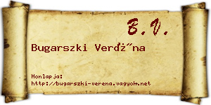Bugarszki Veréna névjegykártya